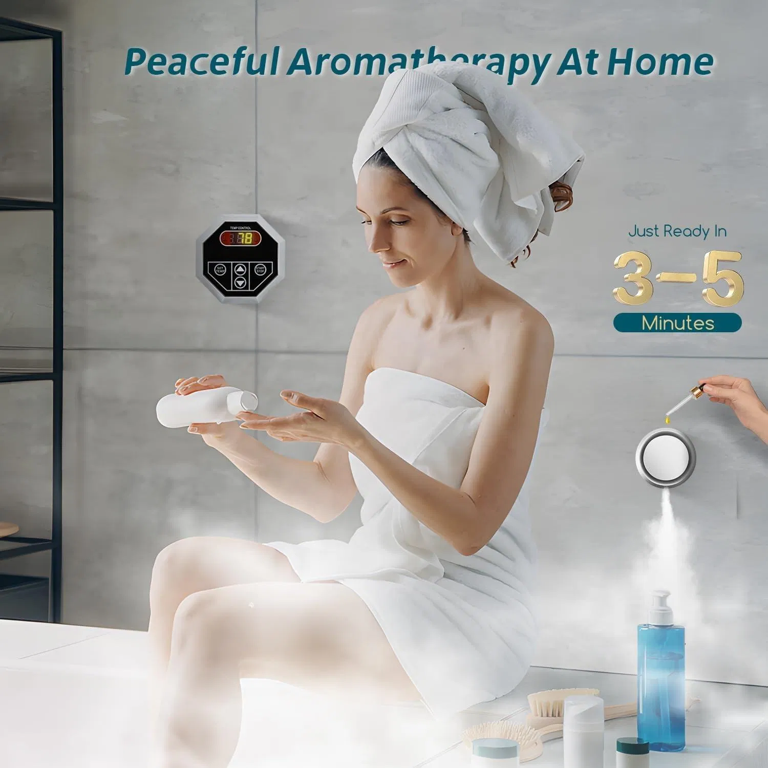 Парогенератор STCMOET 15 кВт для турецкого хамама и SPA