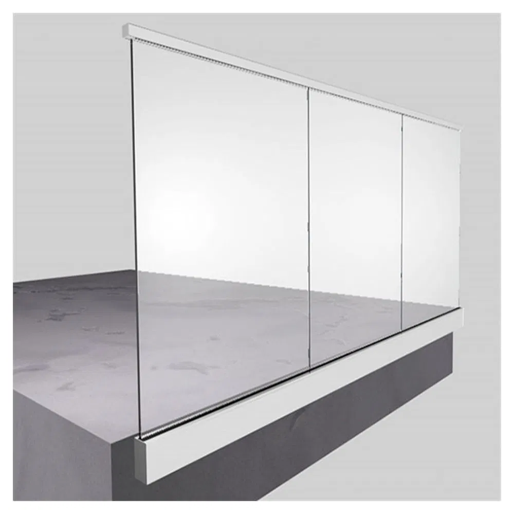 Prima Glass Railing Luxury Modern Design Style Stair U Channel Glass Railing