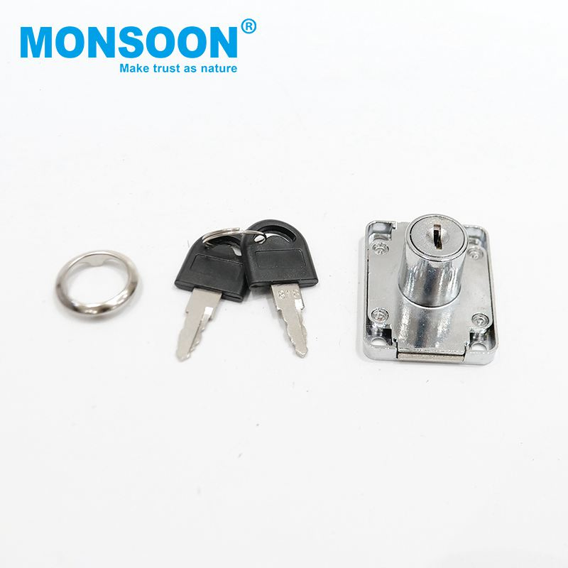 Hardware Kitchen Hall School Office Door Iron Nickel Cabinet Lock 101 Cabinet Drawer Desk Lock Metal Furniture Lock for Drawer Cabinet Door