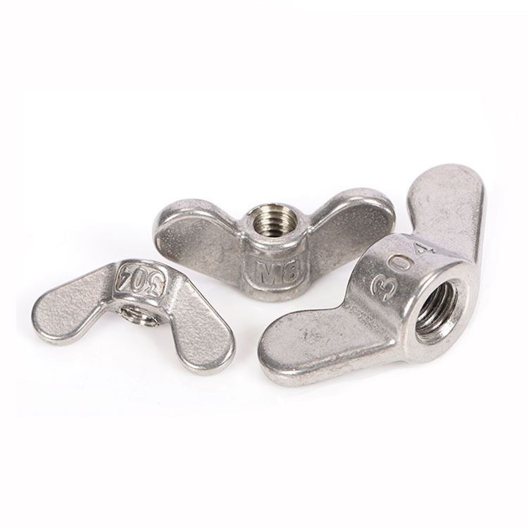 All Size DIN315 Stainless Steel Rounded Wings Nuts