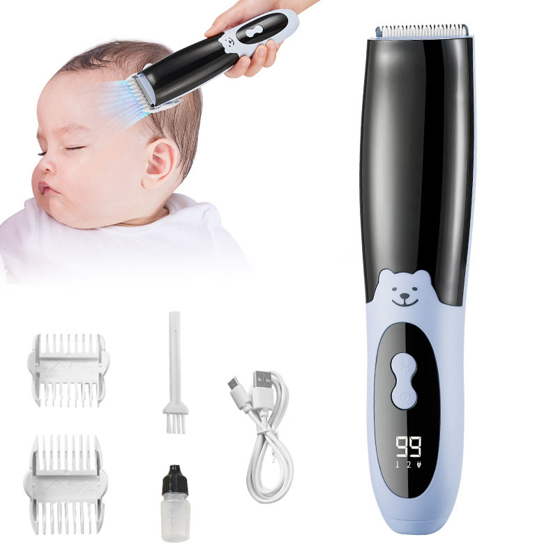 Electric Hair Clipper Ceramic Blades Infant Toddler Haircut Baby Hair Trimmer