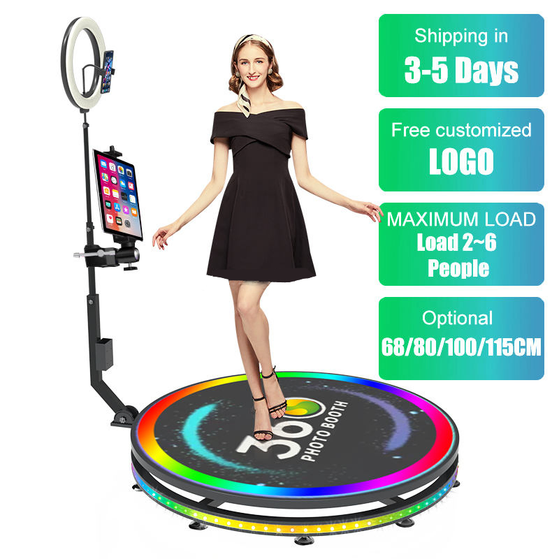 Portable 360 Degree Photo Booth Wireless Selfie Wedding Business Photobooth