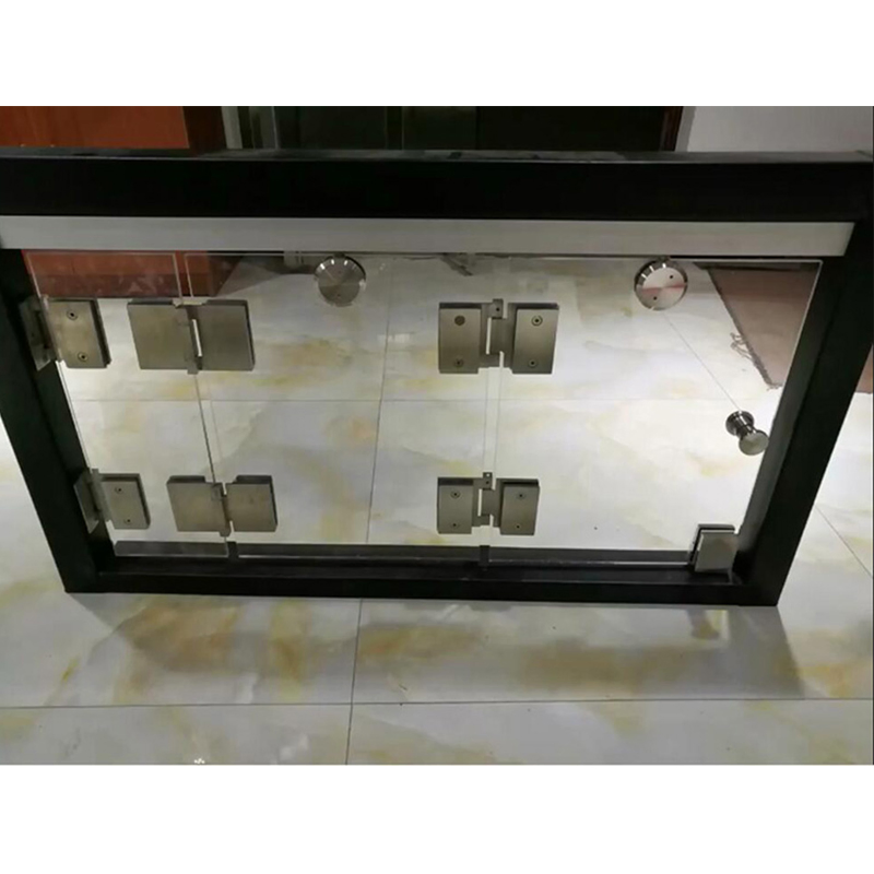 Glazed Partition Door Frameless Glass Folding Doors for Office Shop