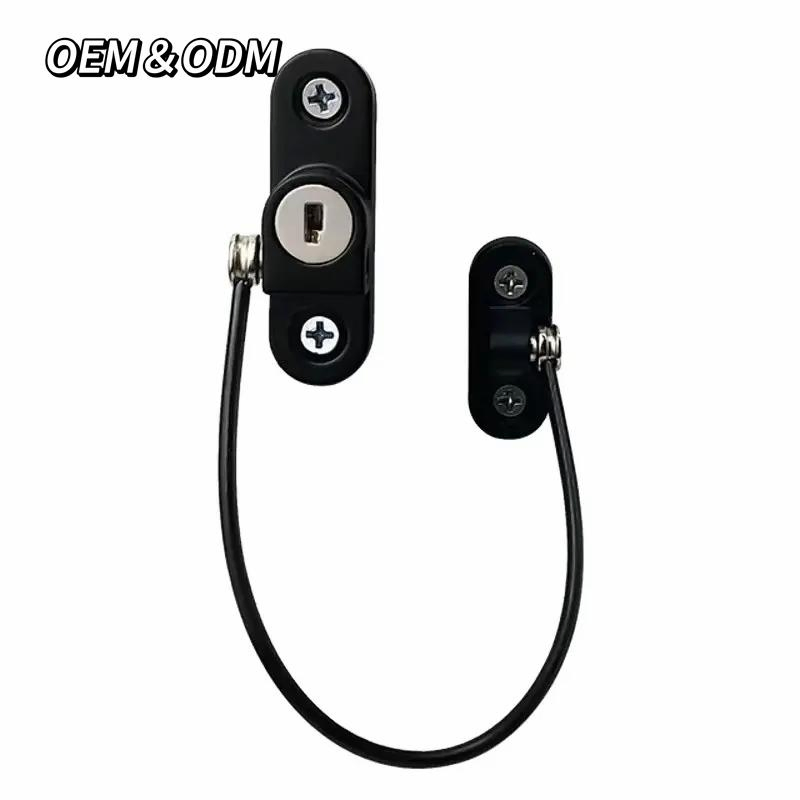 Spot Quick Delivery Zinc Alloy Refrigerator Lock for Kids White Black Refrigerator Lock Combination