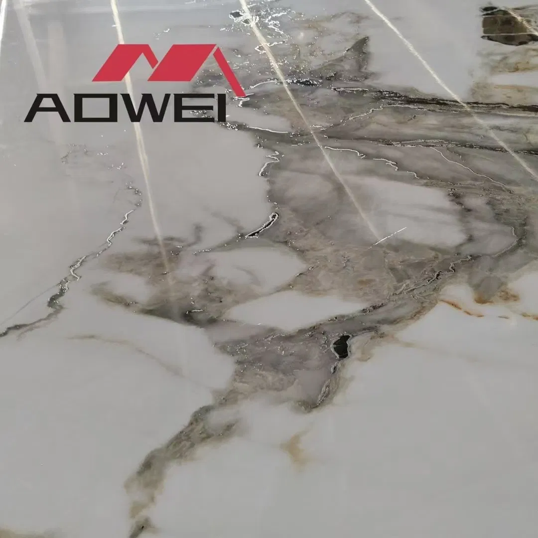 Luxurious White and Gold Faux Marble PVC Wall Panels for Stunning Interiors