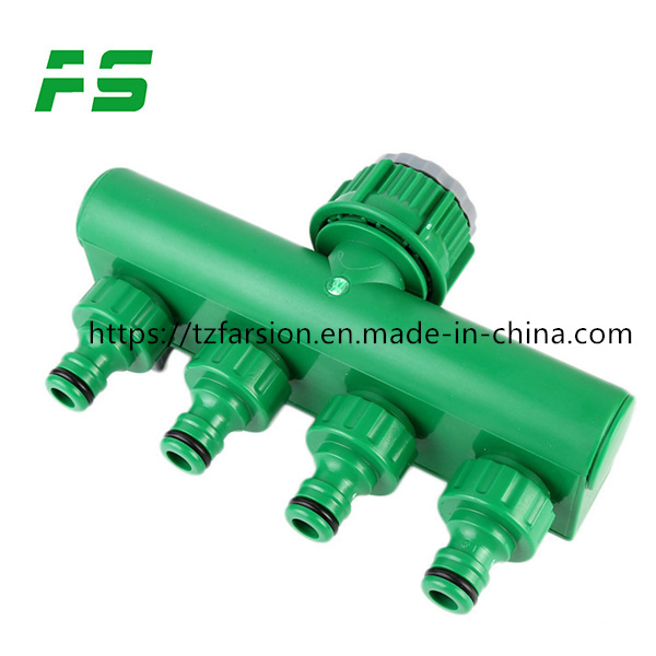 1/2 "3/4" 1 Female Drip Irrigation 4-Way Garden Tap Water Splitter Water Pipe 4 Way Splitter Irrigation Valve Quick Connector Splitter