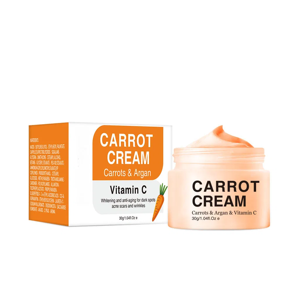 Aixin Private Label Vitamin C Cream Dark Spots Removing Brighten Freckle Remover Carrot Skin Lightening Whitening Carrot Face Cream