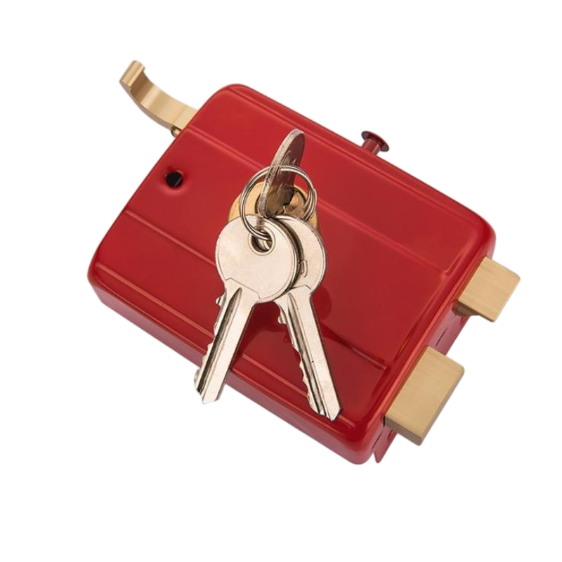 Supplier Customization Door Hardware Theft Proof Black Rim Lock for Wooden Door