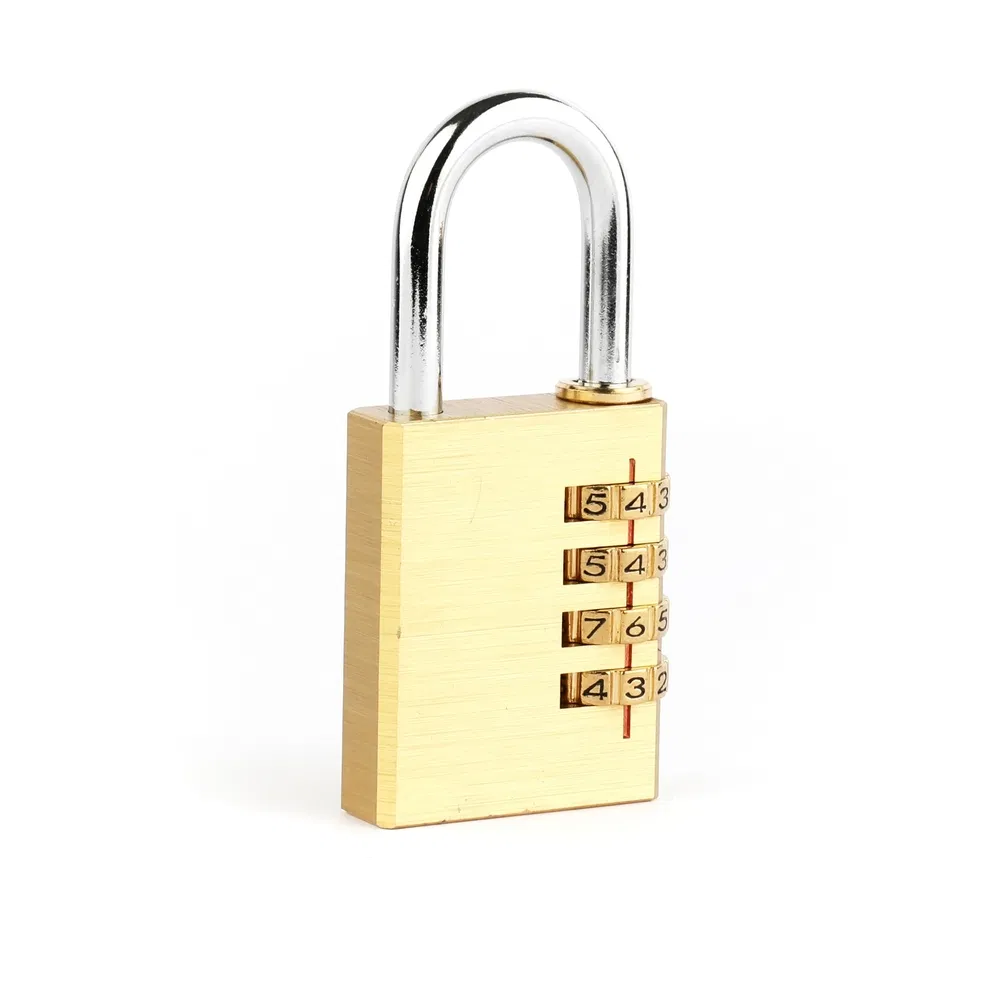 China Brass 3-Digit Password Locker Combination Padlock for Cabinet
