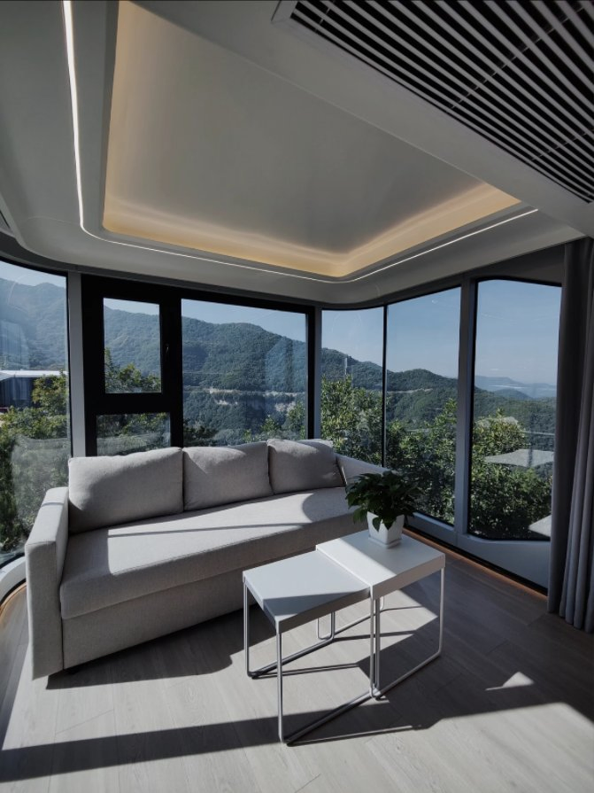 Modern Integrated Capsule with Smart Home Tiny Home Complete Prefab Hotel