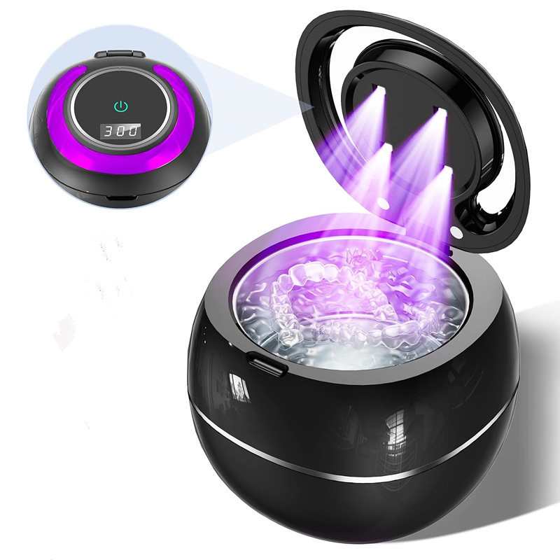 New Amazon Hot Selling Small UV Dentures, Braces and Jewelry Ultrasonic Cleaning Machine