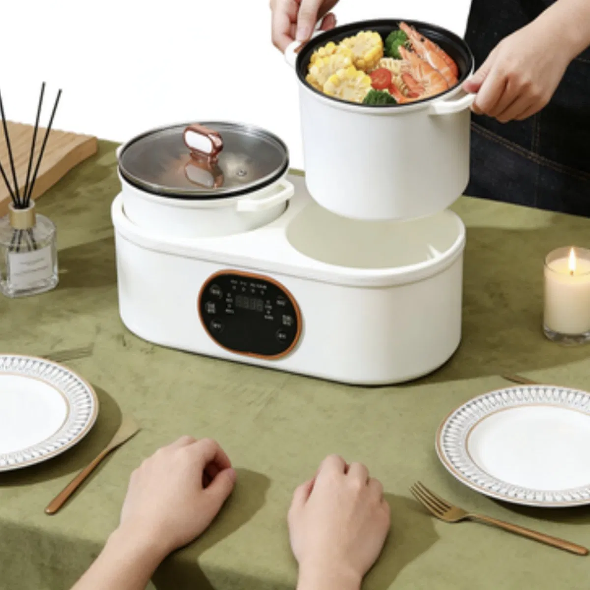 Multifunctional Split Double-Body Electric Rice Cooker