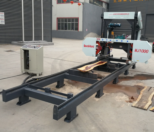 Ленточная пилорама для распиловки бревен стационарная