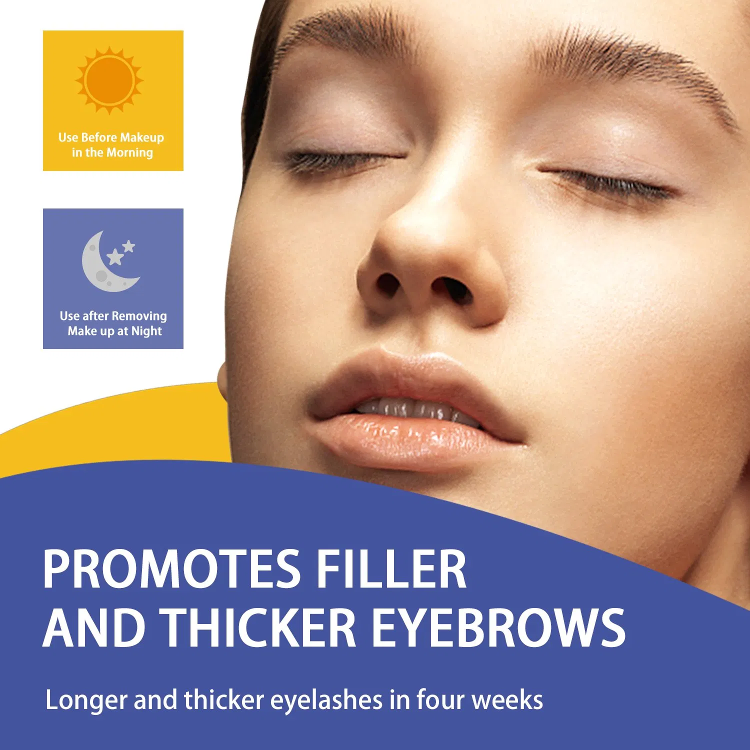 Factory Price OEM Natural Enhancer Boost Eyelash & Brow Growth Serum for Longer