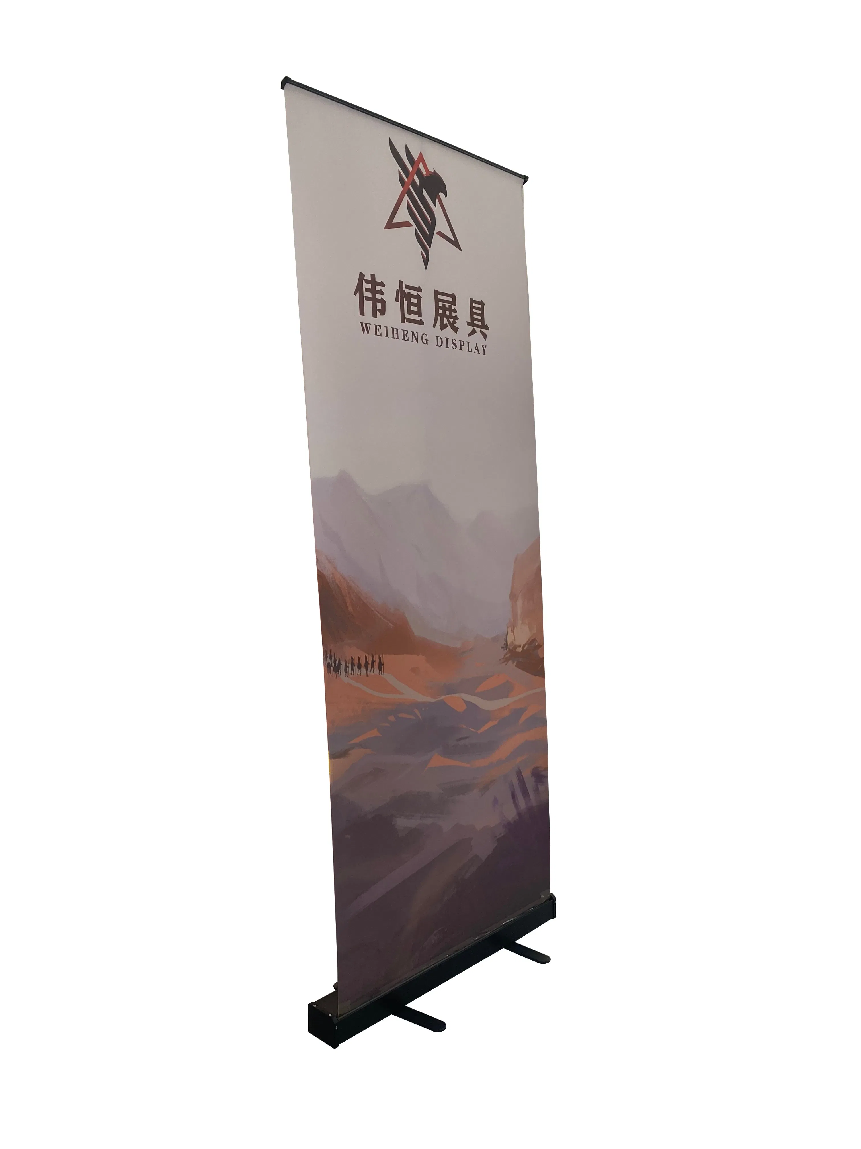 Wholesale Lightweight Durable Iron Black and Metal Retractable Banner Stands