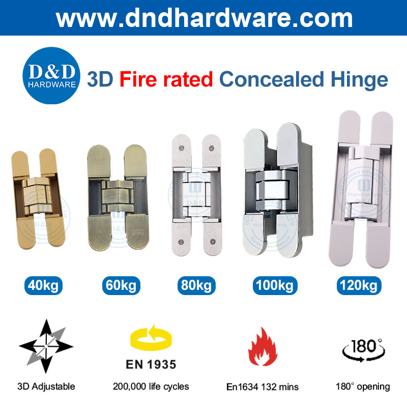 OEM Hardware Fitting Euro 3D Adjustable Heavy Duty Self Closing Concealed Cross Invisible Hidden Folding Conceal Wooden Metal Cabinet Furniture Door Hinges