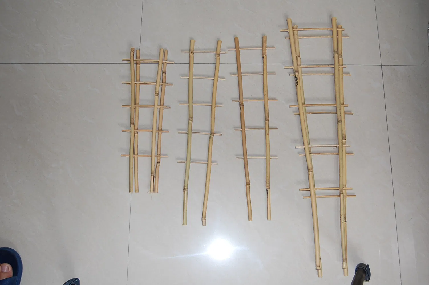 Bamboo Trellis Fan Trellis Bamboo Ladder