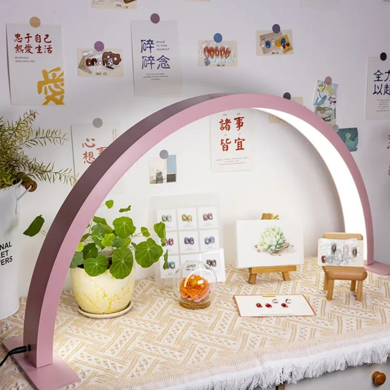 Hot -Selling LED Manicure Low Price Nail Table Lamp 582 PCS LED Beads Half Moon Lamp for Nail Desk Light