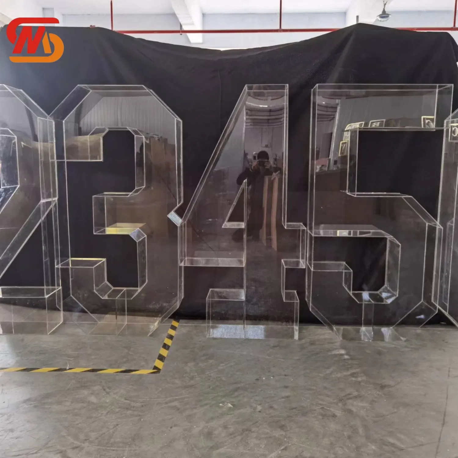 Smooth Hot Event Supplies Modern Acrylic Clear Number Letter for Wedding Decoration