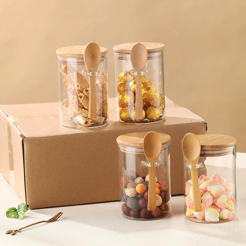 Premium Borosilicate Glass Storage Jars with Airtight Lids