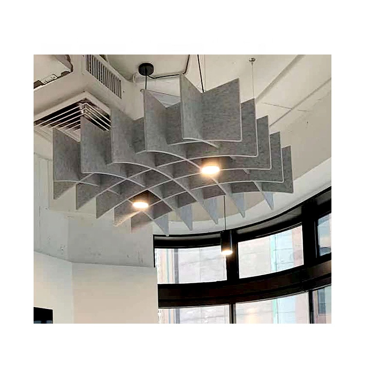 Stylish Acoustic Ceiling Panel with LED Lampshade for Pets