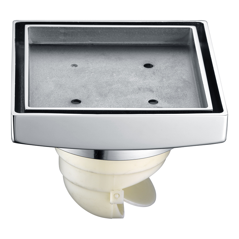 Квадратный слив для душа в современном стиле