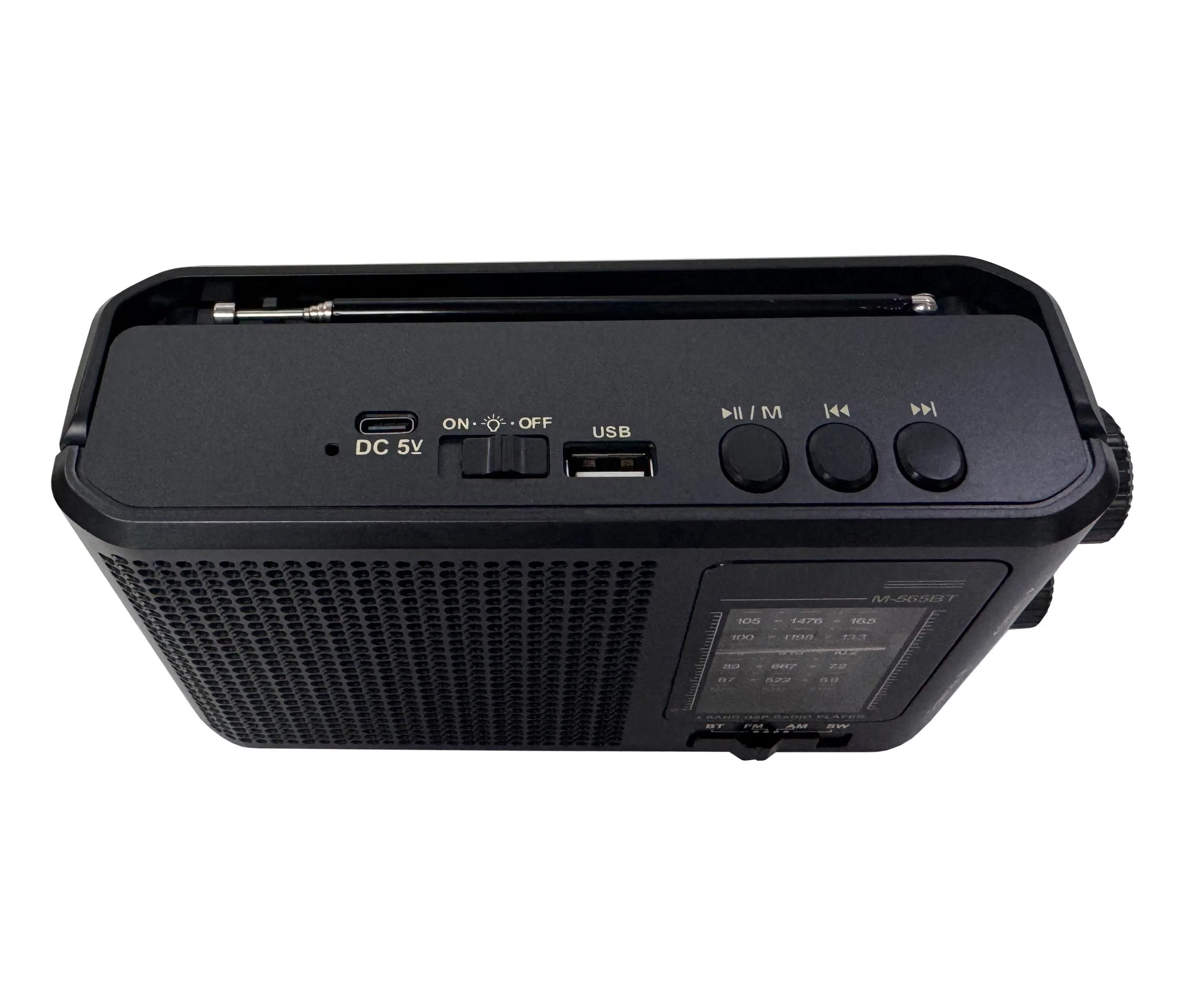 Портативное радио Bluetooth AM/FM с фонариком