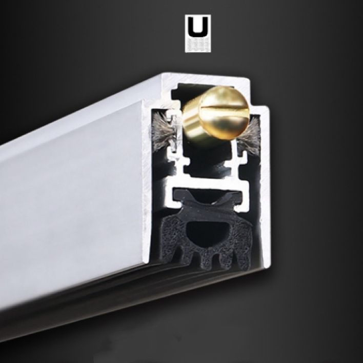 Automatic Drop Seals EPDM Foam Rubber Strip Aluminum Door Bottom Seal