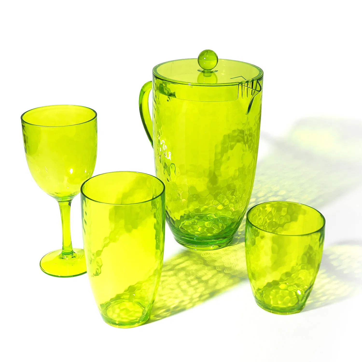 Durable Ripple Water Container Tableware 2.7L Plastic Kettle Jug