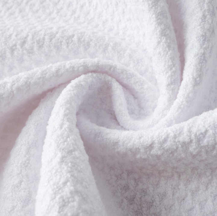 Blank Sublimation Waffle Weave Dish Towel White Microfiber for Print Custom Size 390 470GSM