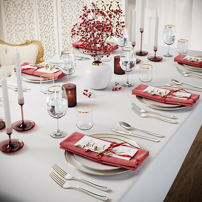 Silver -Gold Plastic Silverware - Silver-Gold Knives Disposable Plastic Cutlery
