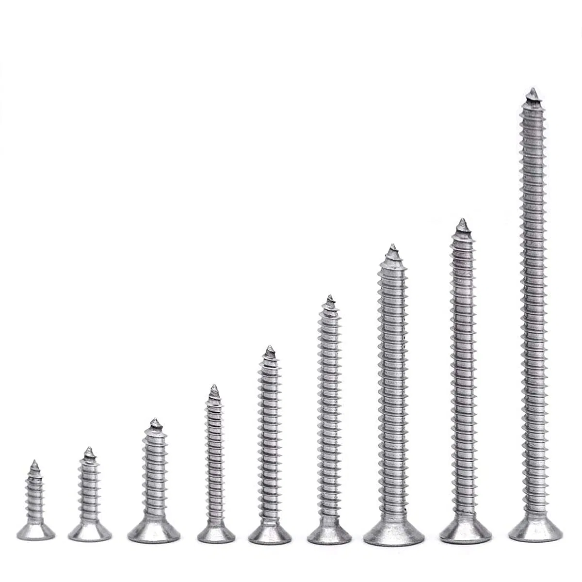 Stainless Steel Wood Screw Flat Head Self Tapping Screw