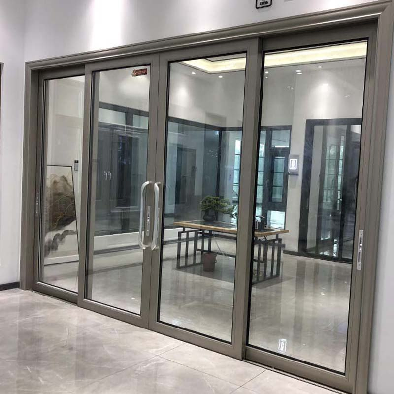 Modern House Aluminum Double Glass Sliding Door