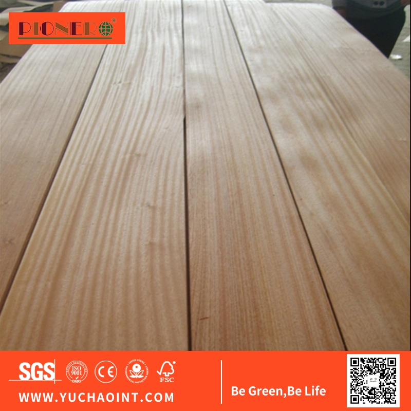 0.25mm*2500*1260 Full Sheet Sapele Quarter Cut Veneer Engineered Wood Veneer for Plywood