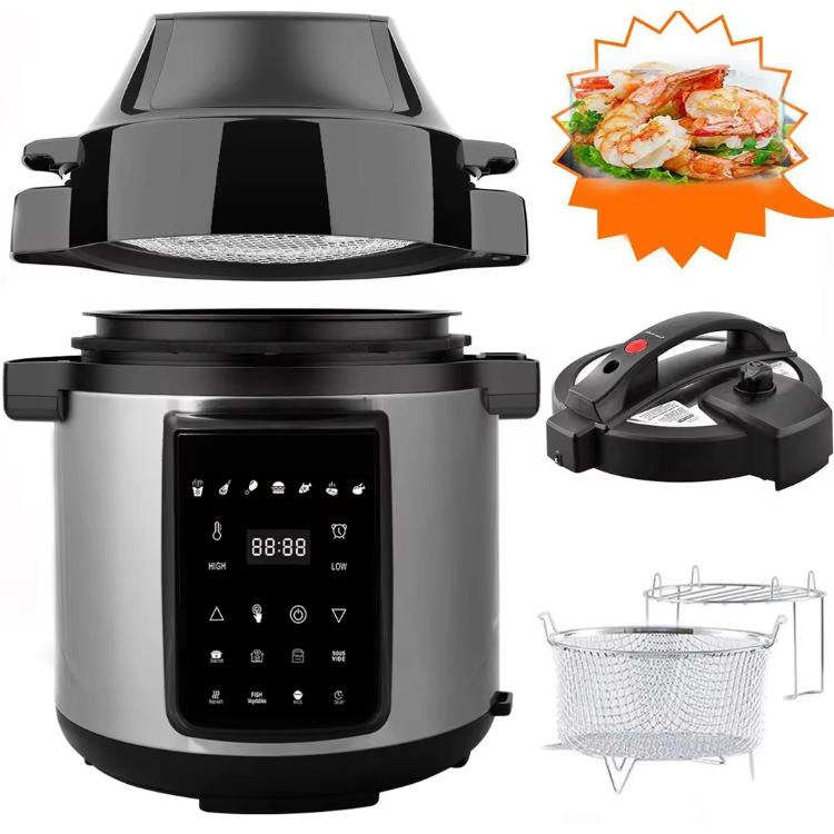 Multifunctional 2 in 1 Air Fryer Pressure Cooker New Design Digital Control