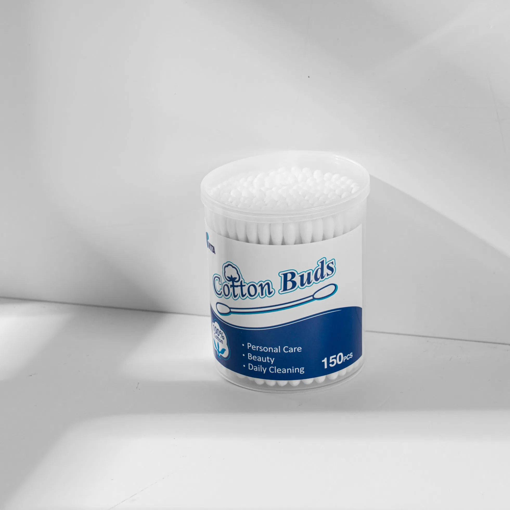 150 Count Cotton Swabs on Paper Sticks for Daily Care