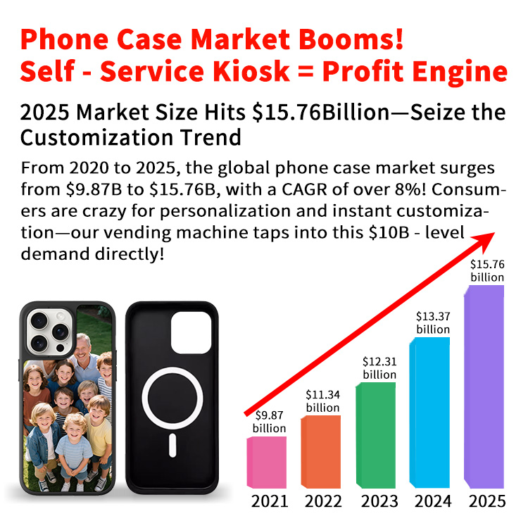 Customizable Phone Case Vending Machine with UV Printing