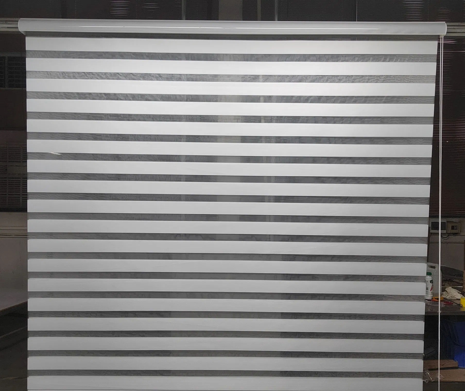 Motoreised Zebra Blinds Day and Night Doule Sheer High Black out Fabric Shades