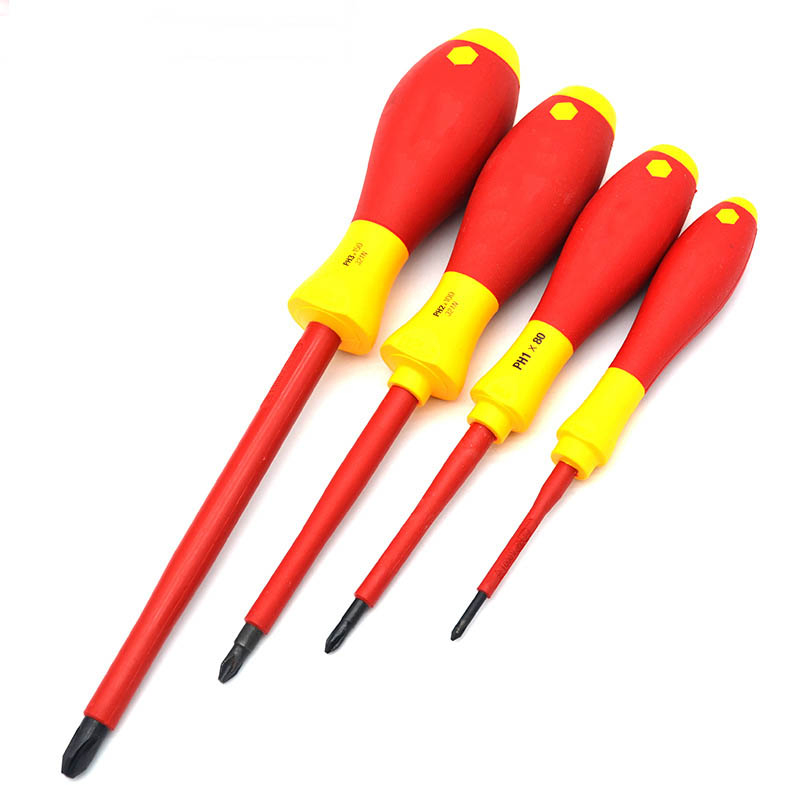 1000V Mini Insulated Screwdriver Set, Magnetic Tip Mini Electrician Screwdriver Set Slotted, Phillips Head Pliers Set