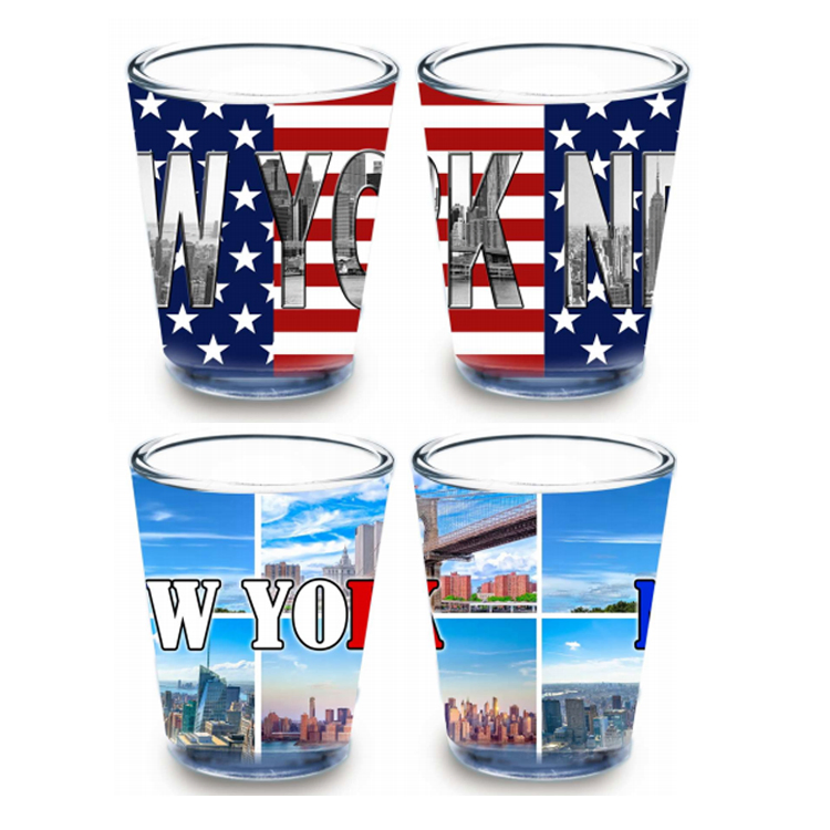 Custom Personalized Printing Logo Travel USA City Washington DC Souvenir Shot Glass