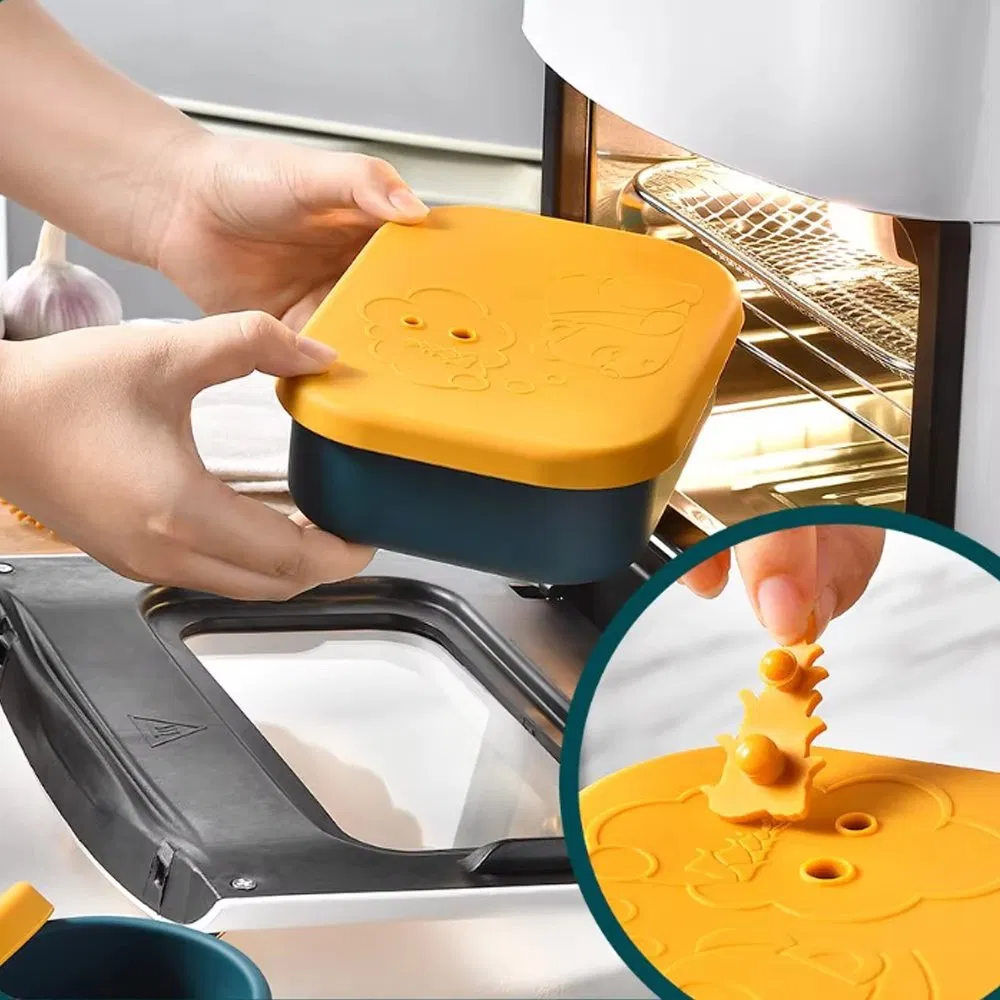 Rectangle Silicone Travel Containers Silicone Container Leak Proof Food Storage Bento Lunch Box