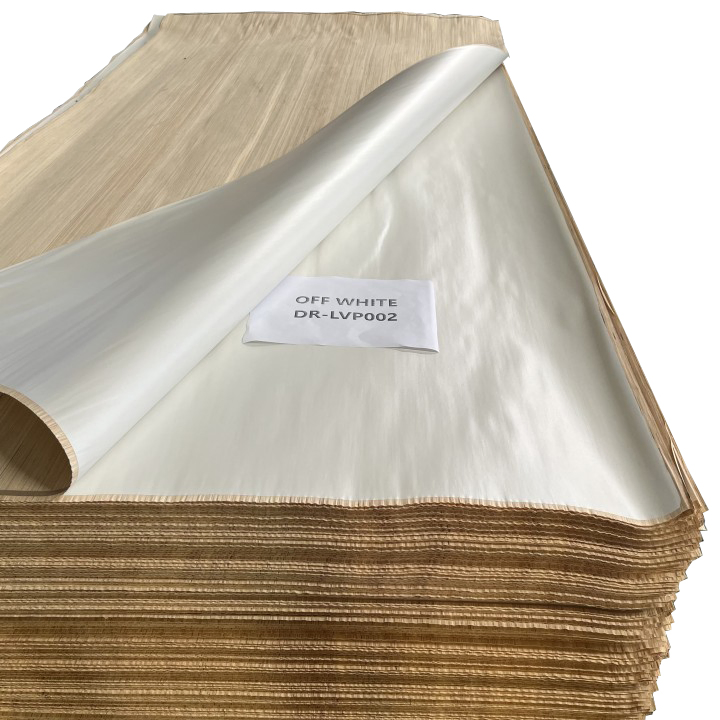 Dr-Lvp002 White Decorated Melamine Laminated Recon Veneer