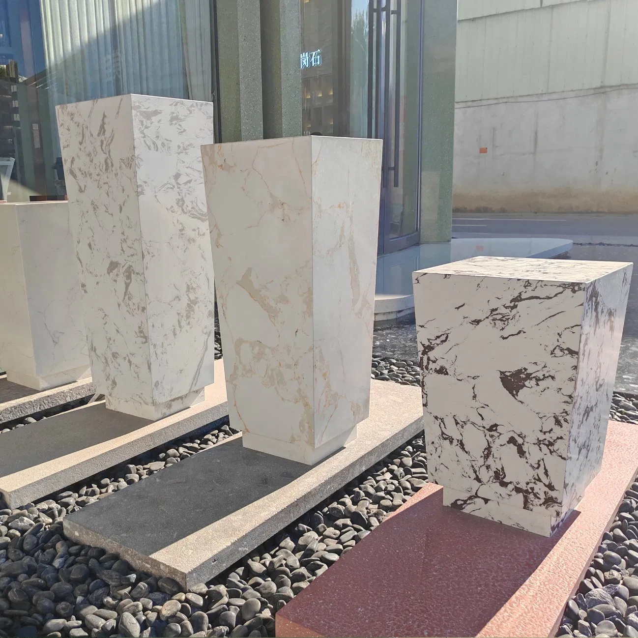 Artificial Stone Porino Terrazzo Tiles for Floor Tile Light Gray