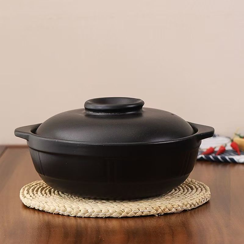Kitchenwares Clay Earthen Pot with Lid Clay Pots Bowl Ceramic Dinner Set