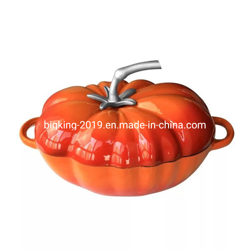 Tomato Cast Iron Enamel Pot