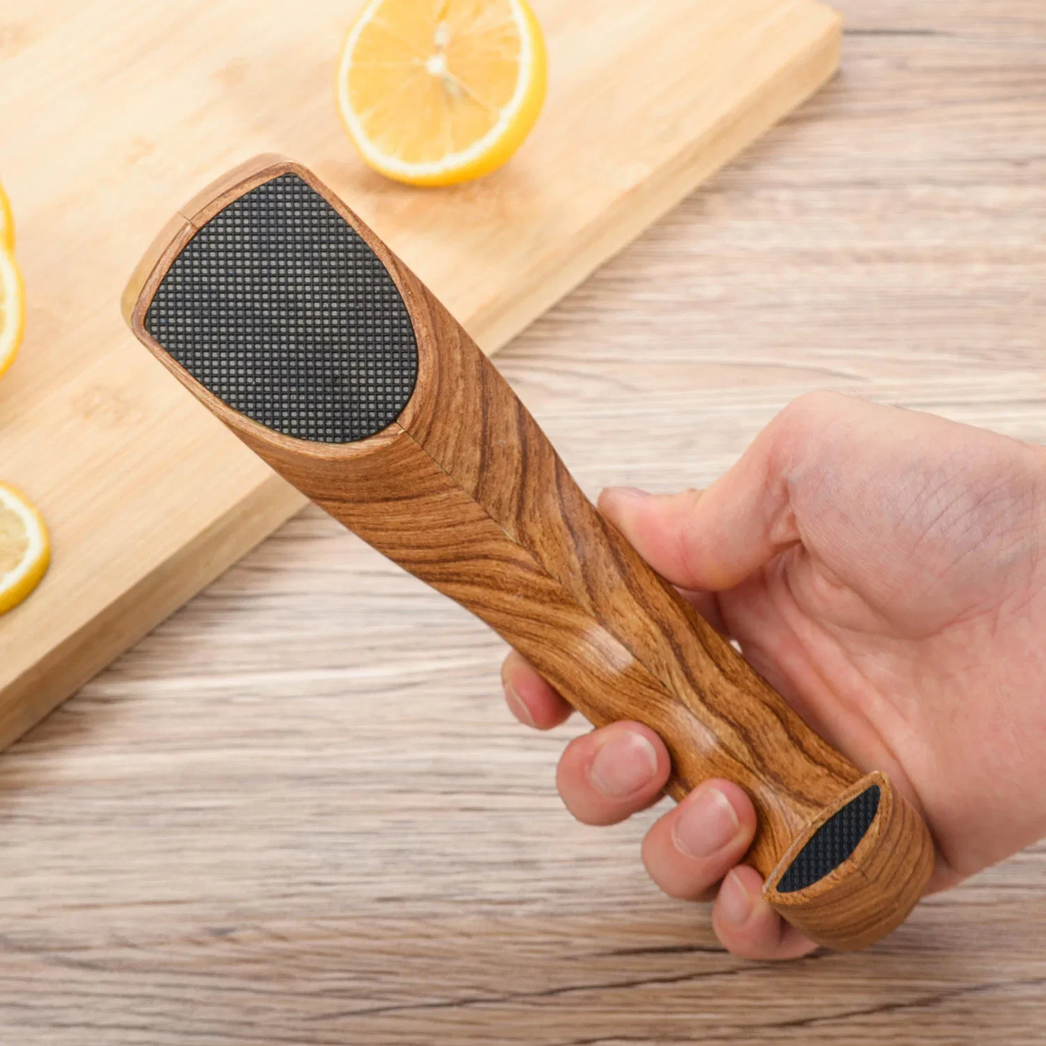 Small Tool Sharpener with Wood Grain Perfect for Household Needs