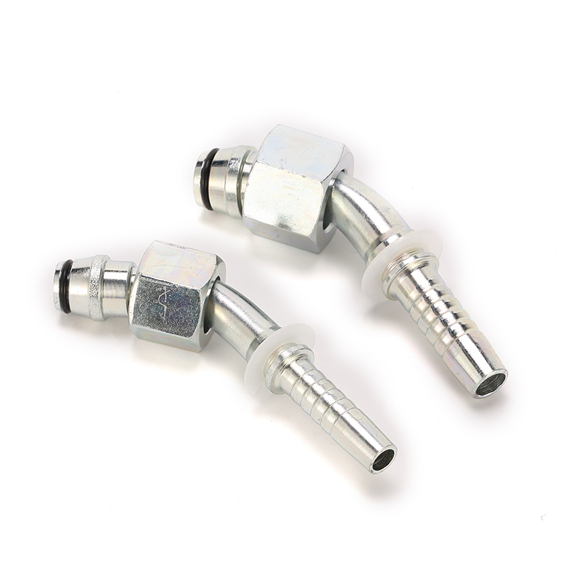 45 Deg Metric Female 24 Cone O-Ring L. T. DIN3865 Hose Fitting