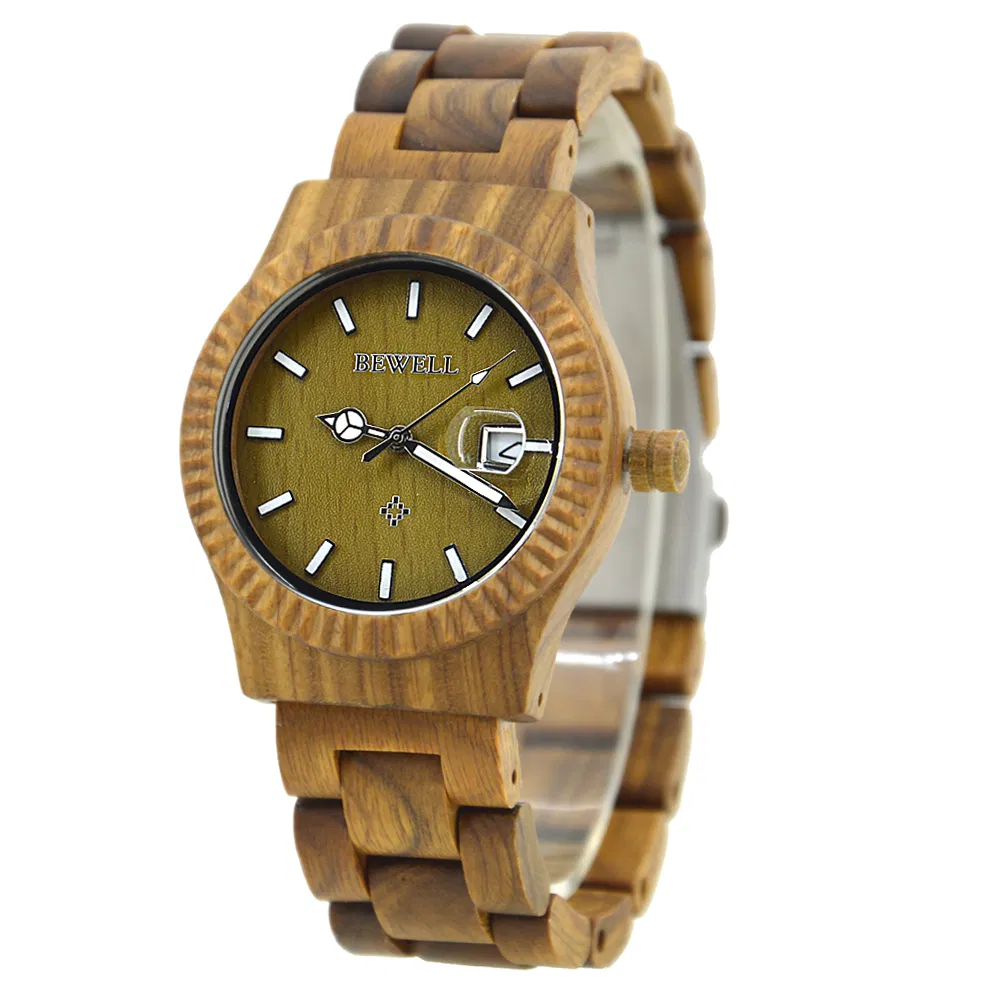 China Watches Suppliers Shenzhen Zhongshi Bewell Brand Wood Watch for Men