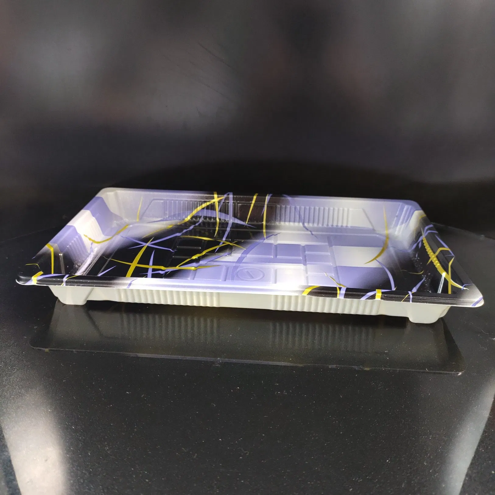 Disposable Plastic Prepared Food Sushi Packaging Container Tray