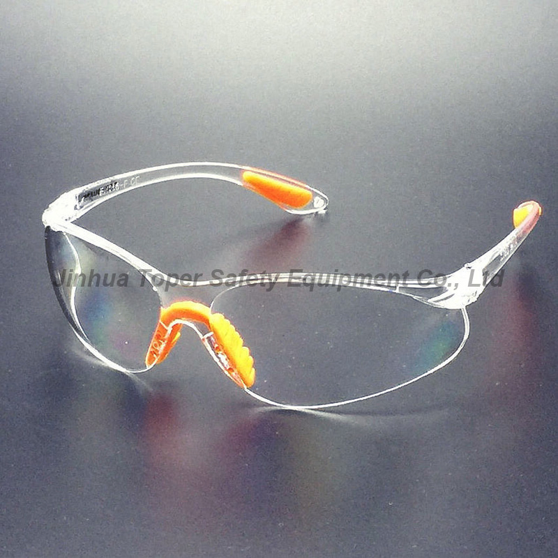 CE En166 Anti-Fog and Anti-Scratch Function PC Lens Industrial Safety Glasses (SG102)